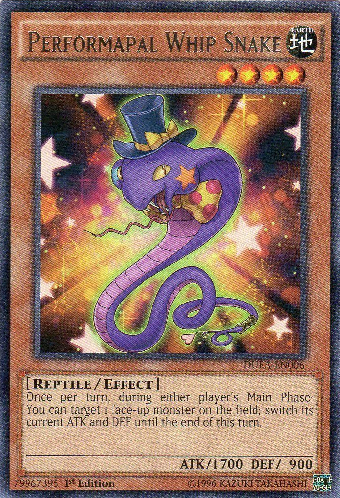 Performapal Whip Snake [DUEA-EN006] Rare | Good Games Adelaide SA