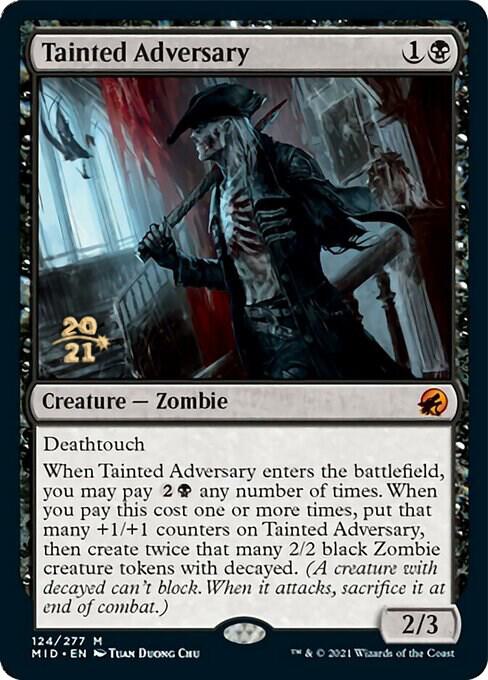 Tainted Adversary 124 (Prerelease Cards)  - Foil | Good Games Adelaide SA