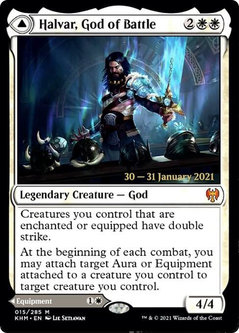 Halvar God of Battle 15 (Prerelease Cards)  - Foil | Good Games Adelaide SA