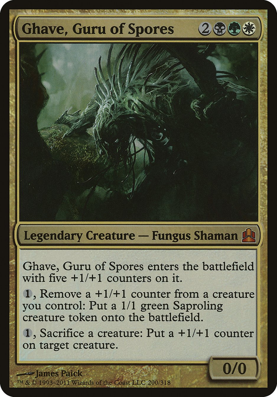 Ghave, Guru of Spores (Oversized) [Commander 2011 Oversized] | Good Games Adelaide SA