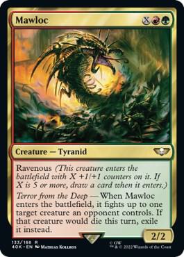 Mawloc Surge Foil 133 (Universes Beyond: Warhammer 40,000)  - Foil | Good Games Adelaide SA