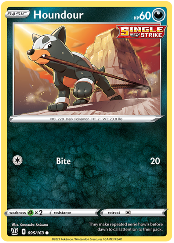 Houndour (095/163) [Sword & Shield: Battle Styles] | Good Games Adelaide SA