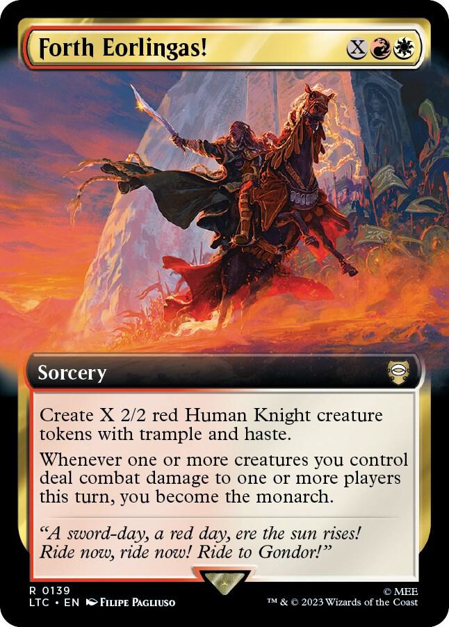 Forth Eorlingas! 139 (Commander: The Lord of the Rings: Tales of Middle-earth)  - Extended Art | Good Games Adelaide SA