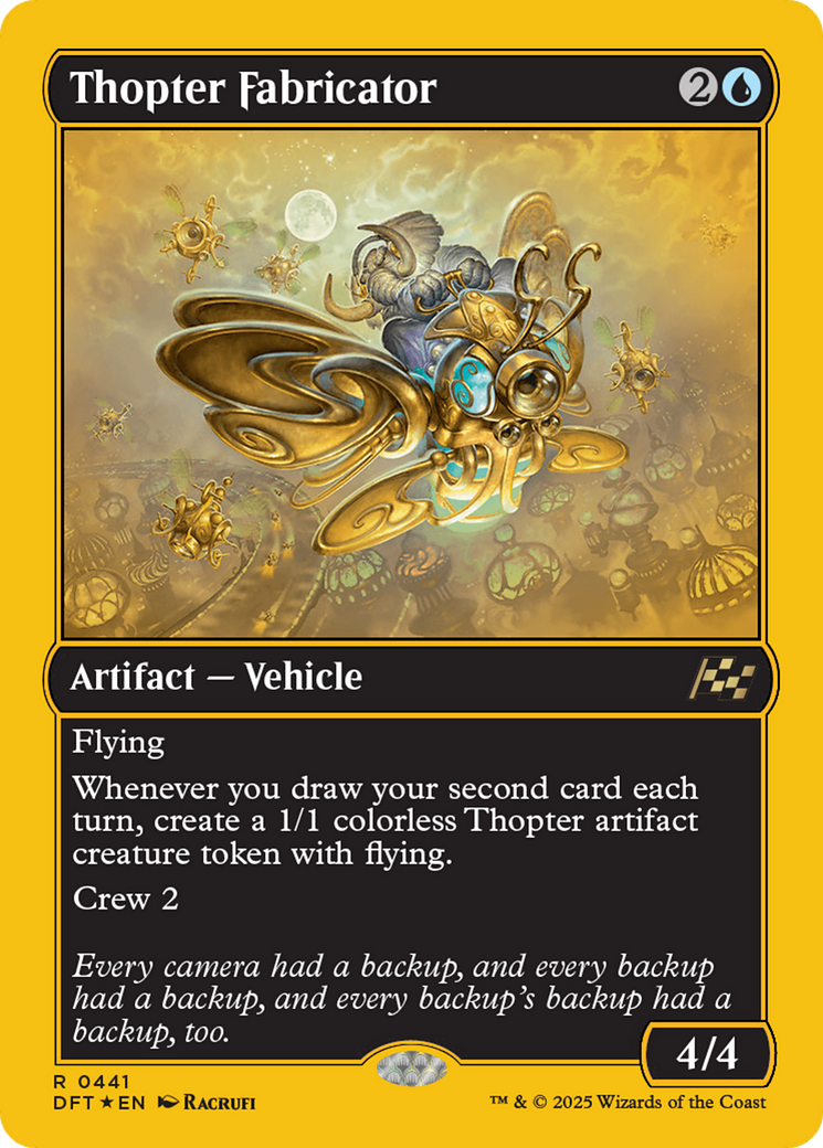 Thopter Fabricator (First-Place Foil) [Aetherdrift] | Good Games Adelaide SA