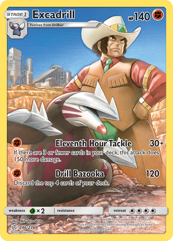 Excadrill (246/236) [Sun & Moon: Cosmic Eclipse] | Good Games Adelaide SA
