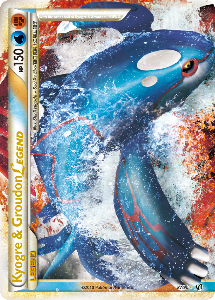 Kyogre & Groudon LEGEND (87/90) [HeartGold & SoulSilver: Undaunted] | Good Games Adelaide SA