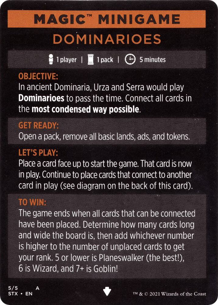 Magic Minigame Dominarioes 5 (Strixhaven: School of Mages)  | Good Games Adelaide SA