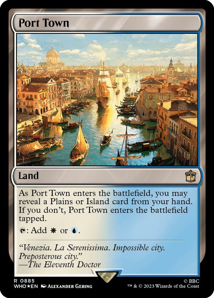 Port Town 885 (Universes Beyond: Doctor Who)  - Foil | Good Games Adelaide SA