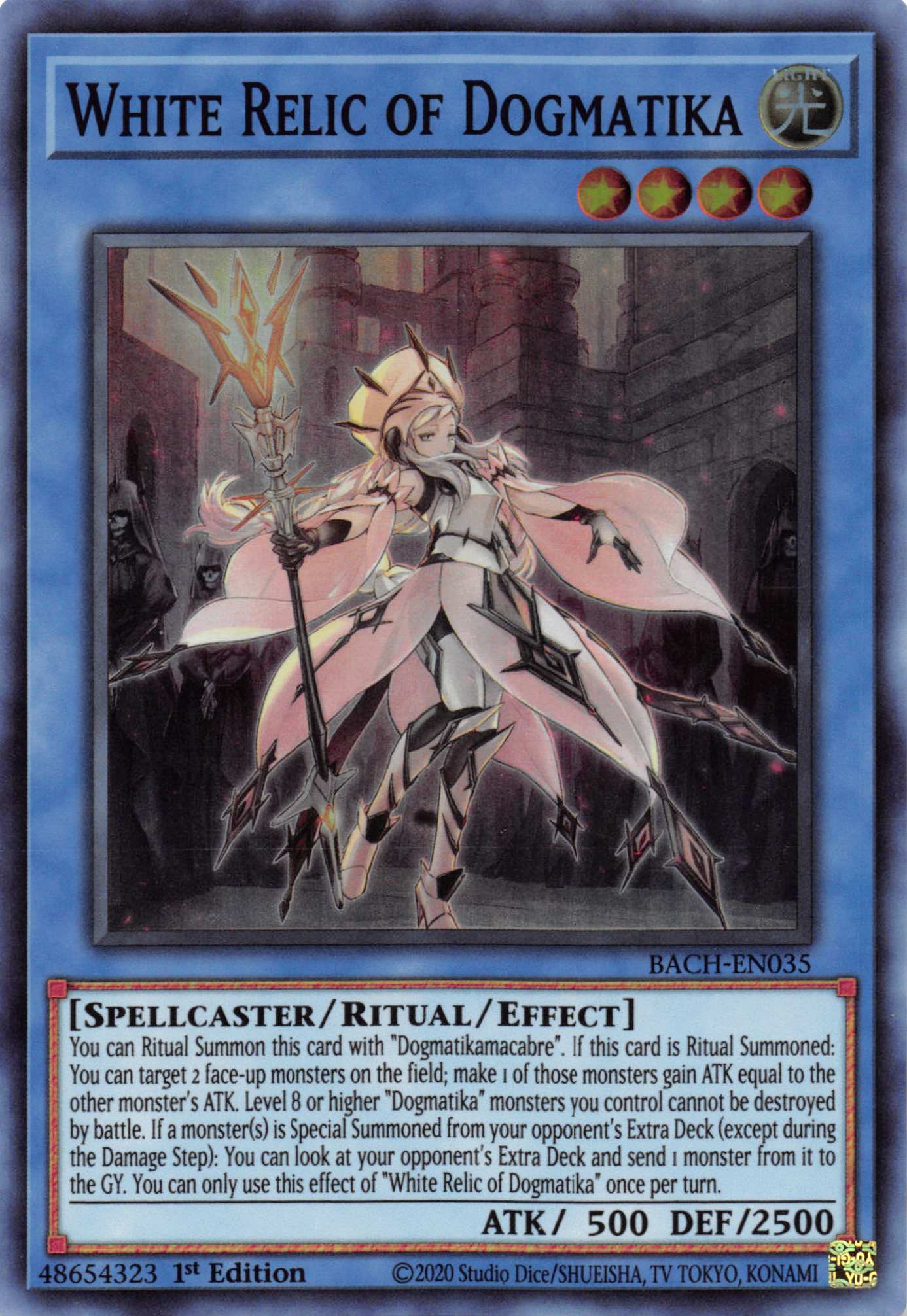 White Relic of Dogmatika [BACH-EN035] Super Rare | Good Games Adelaide SA