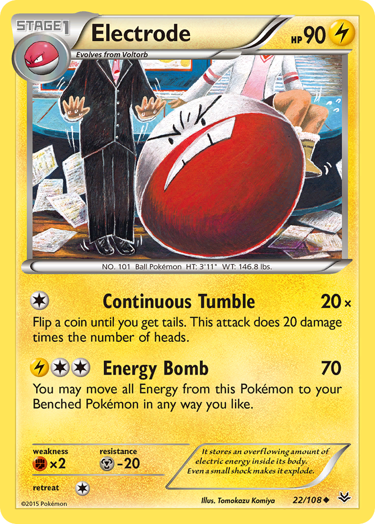 Electrode (22/108) [XY: Roaring Skies] | Good Games Adelaide SA
