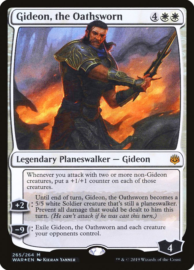 Gideon, the Oathsworn 265 (War of the Spark)  - Foil | Good Games Adelaide SA
