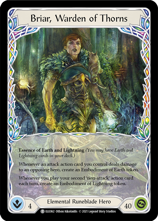 Briar, Warden of Thorns // Titan's Fist [ELE062 // ELE202] (Tales of Aria)  1st Edition Normal | Good Games Adelaide SA