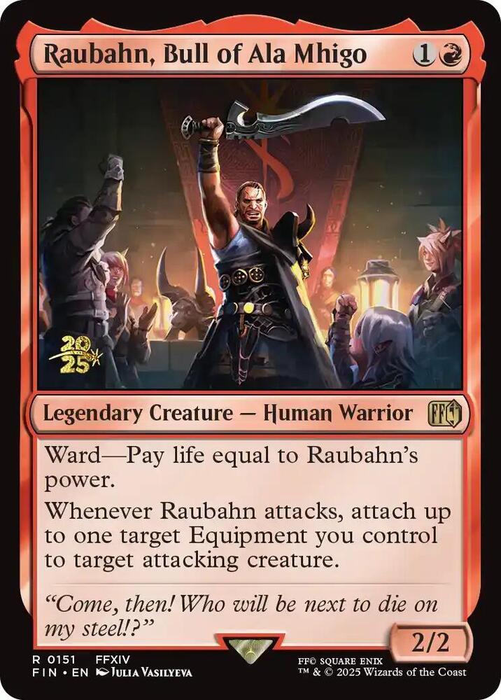 Raubahn Bull of Ala Mhigo 151 (Prerelease Cards)  - Foil | Good Games Adelaide SA
