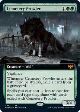 Cemetery Prowler Extended Art 385 (Innistrad: Crimson Vow)  | Good Games Adelaide SA