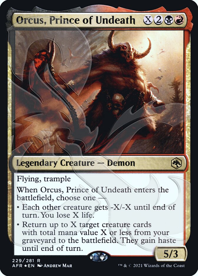 Orcus, Prince of Undeath (Ampersand Promo) [Dungeons & Dragons: Adventures in the Forgotten Realms Promos] | Good Games Adelaide SA