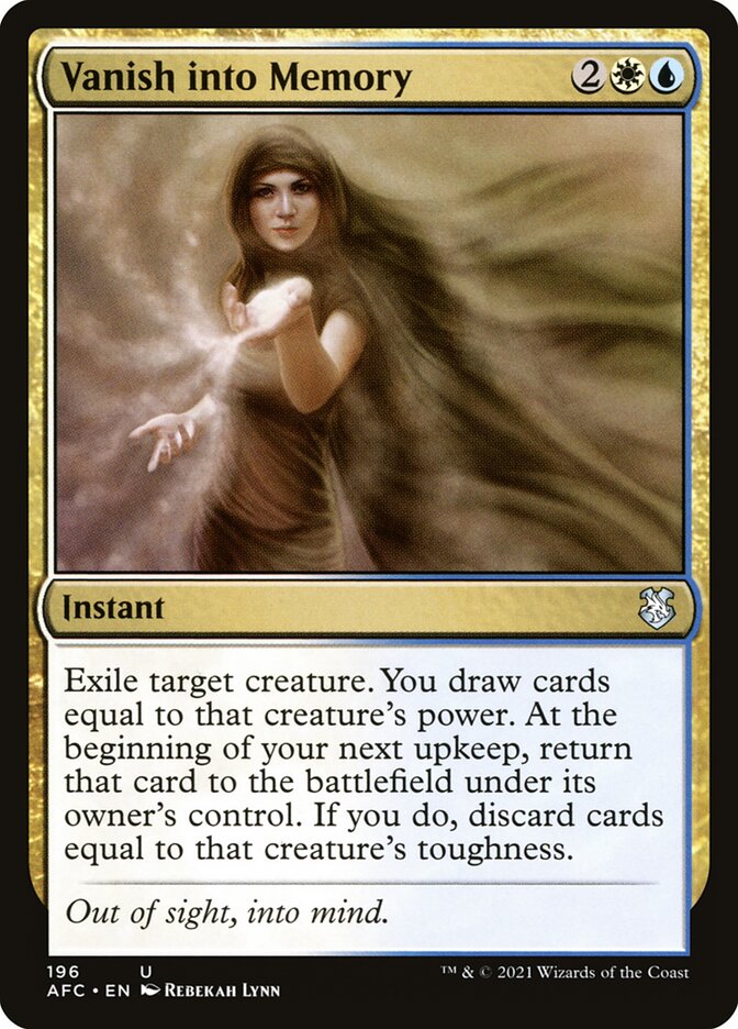 Vanish into Memory 196 (Commander: Adventures in the Forgotten Realms)  | Good Games Adelaide SA