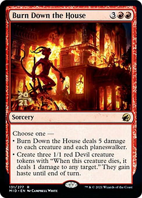 Burn Down the House 131 (Prerelease Cards)  - Foil | Good Games Adelaide SA