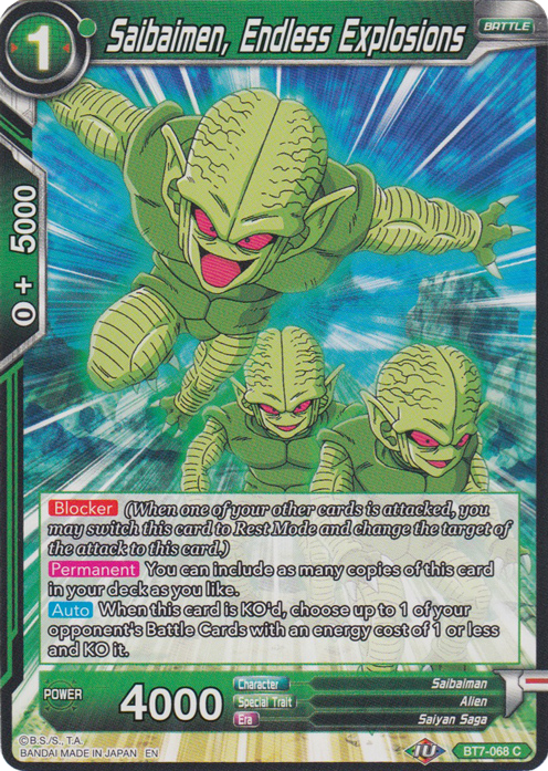 Saibaimen, Endless Explosions (Reprint) (BT7-068) [Battle Evolution Booster] | Good Games Adelaide SA