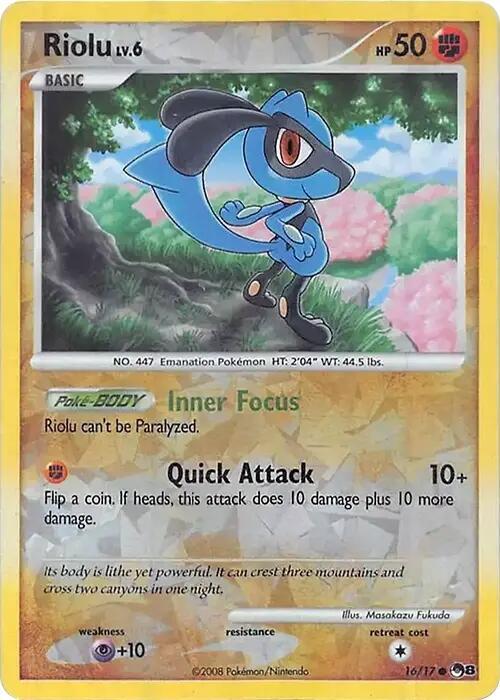 Riolu 016/017 (Miscellaneous Cards & Products)  - Cracked Ice Holofoil | Good Games Adelaide SA