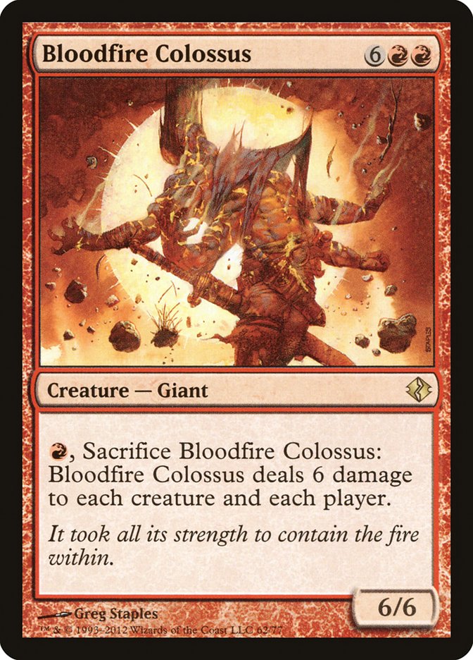 Bloodfire Colossus 62 (Duel Decks: Venser vs. Koth)  | Good Games Adelaide SA