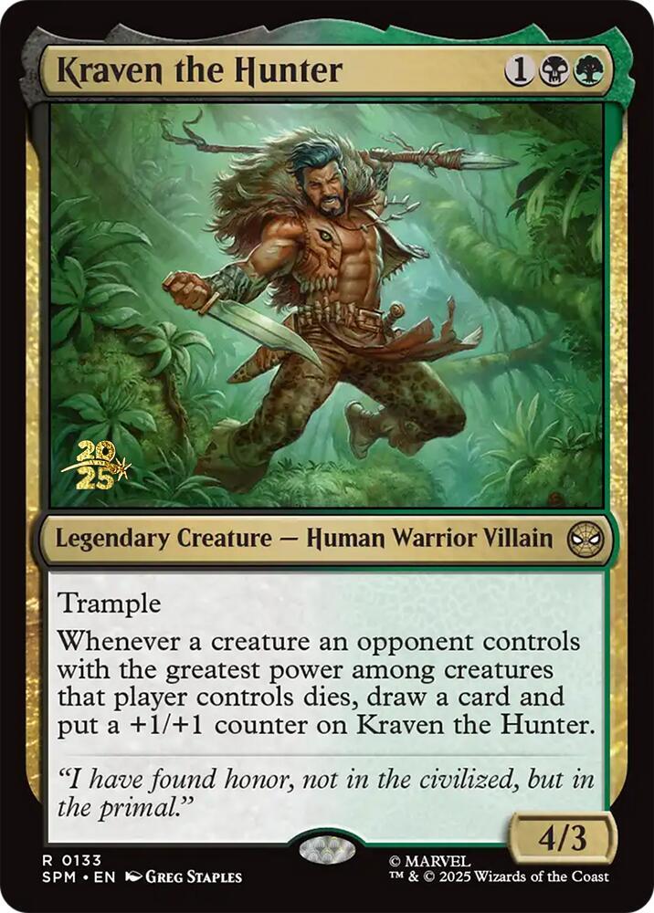Kraven the Hunter 133 (Prerelease Cards)  - Foil | Good Games Adelaide SA