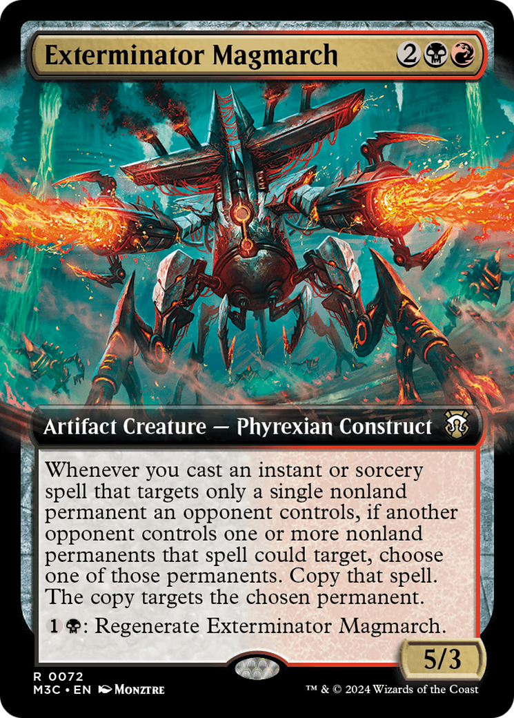 Exterminator Magmarch (Extended Art) (Ripple Foil) [Modern Horizons 3 Commander] | Good Games Adelaide SA