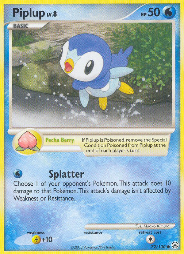 Piplup (72/100) [Diamond & Pearl: Majestic Dawn] | Good Games Adelaide SA