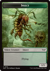 Insect (0013) // Spider Double-Sided Token [Duskmourn: House of Horror Tokens] | Good Games Adelaide SA