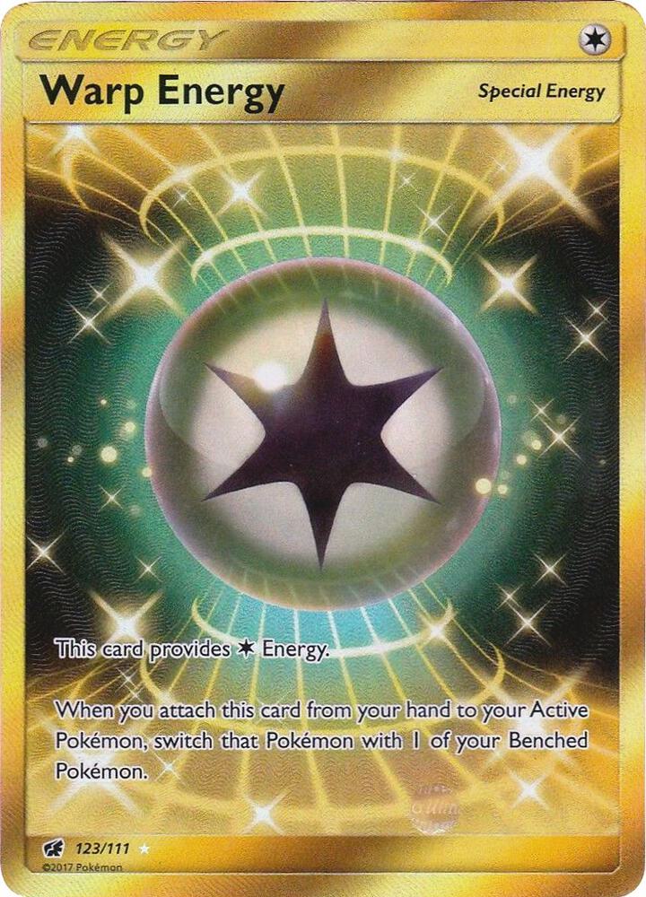 Warp Energy Secret 123/111 (SM - Crimson Invasion)  - Holofoil | Good Games Adelaide SA