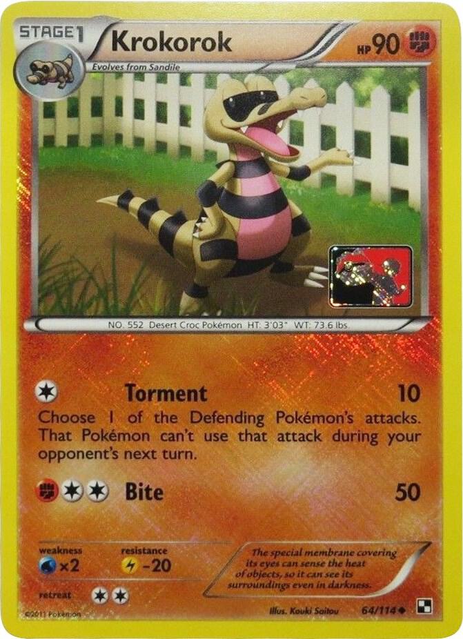 Krokorok 64 114 League Promo 064/114 (League & Championship Cards)  - Reverse Holofoil | Good Games Adelaide SA