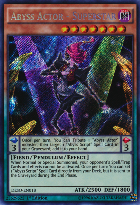 Abyss Actor - Superstar [DESO-EN018] Secret Rare | Good Games Adelaide SA