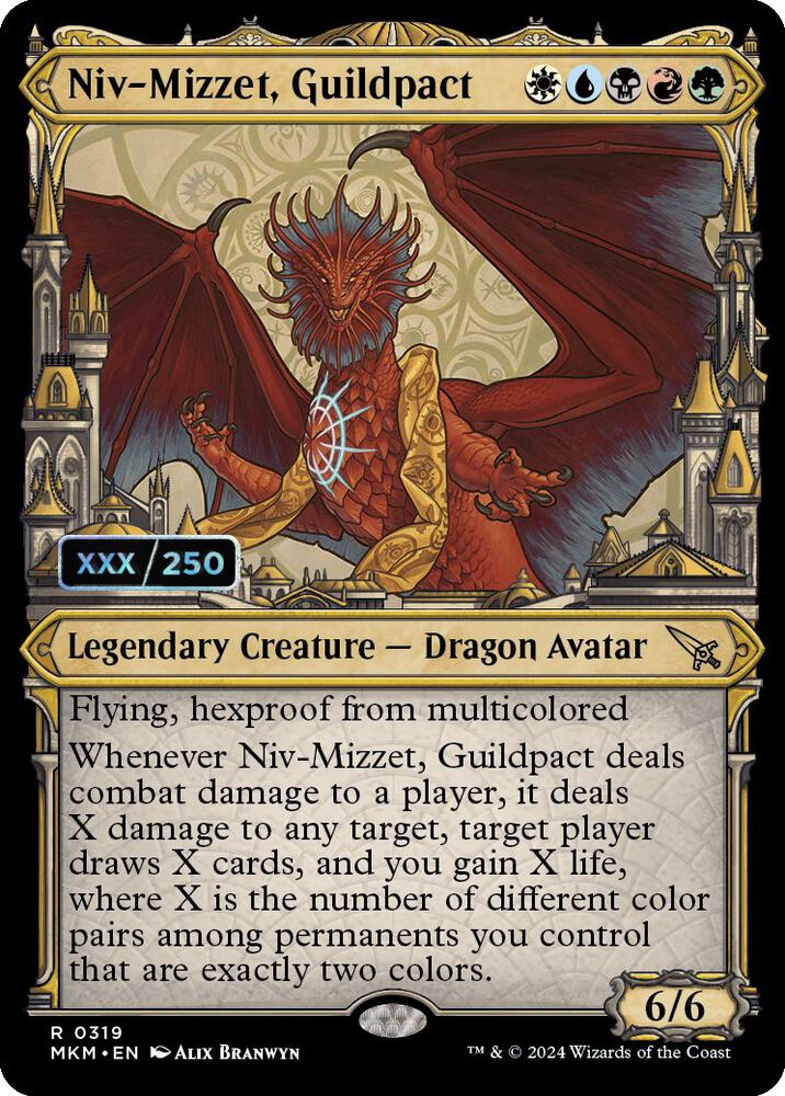 Niv-Mizzet, Guildpact Serialized 319 (Murders at Karlov Manor)  - Foil | Good Games Adelaide SA