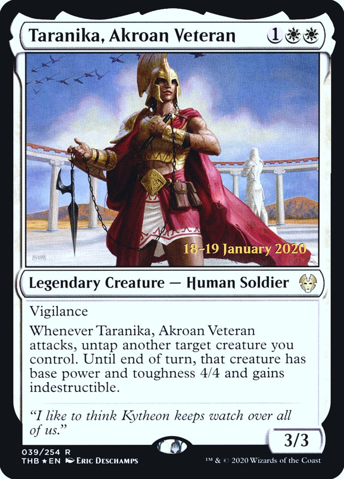 Taranika, Akroan Veteran [Theros Beyond Death Prerelease Promos] | Good Games Adelaide SA