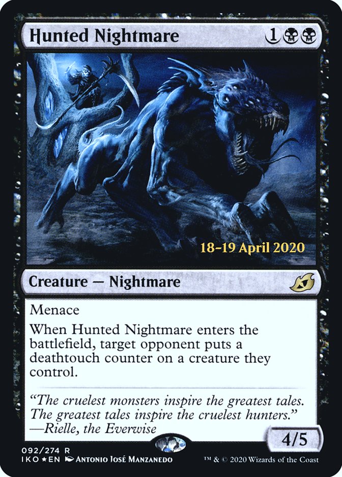 Hunted Nightmare  [Ikoria: Lair of Behemoths Prerelease Promos] | Good Games Adelaide SA