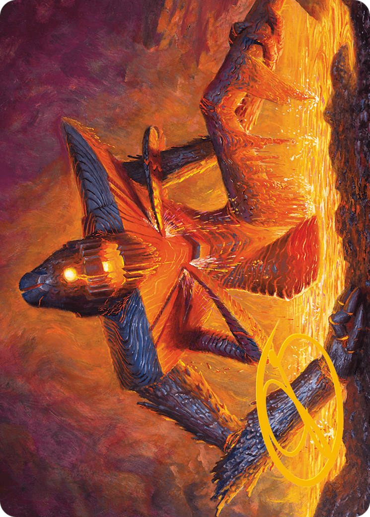 Molten Gatekeeper Art Card (Gold-Stamped Signature) [Modern Horizons 3 Art Series] | Good Games Adelaide SA