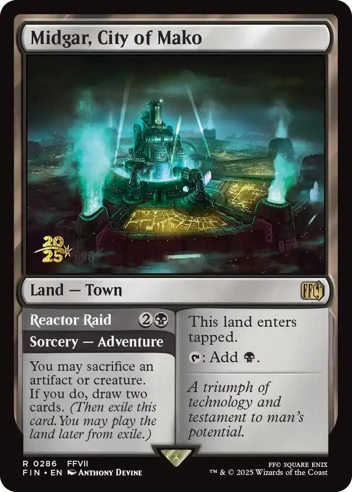 Midgar City of Mako 286 (Prerelease Cards)  - Foil | Good Games Adelaide SA
