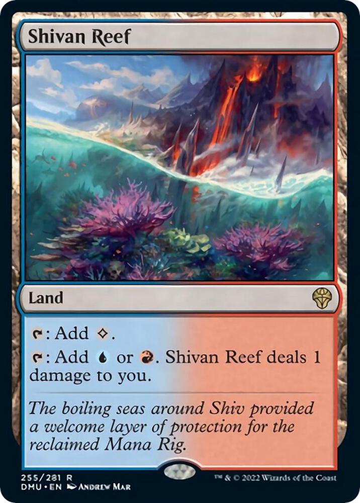 Shivan Reef 255 (Dominaria United)  - Foil | Good Games Adelaide SA
