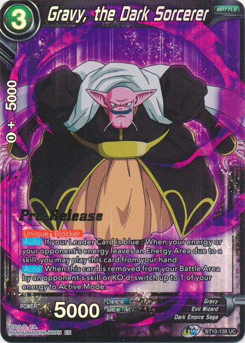 Gravy, the Dark Sorcerer (BT10-138) [Rise of the Unison Warrior Prerelease Promos] | Good Games Adelaide SA