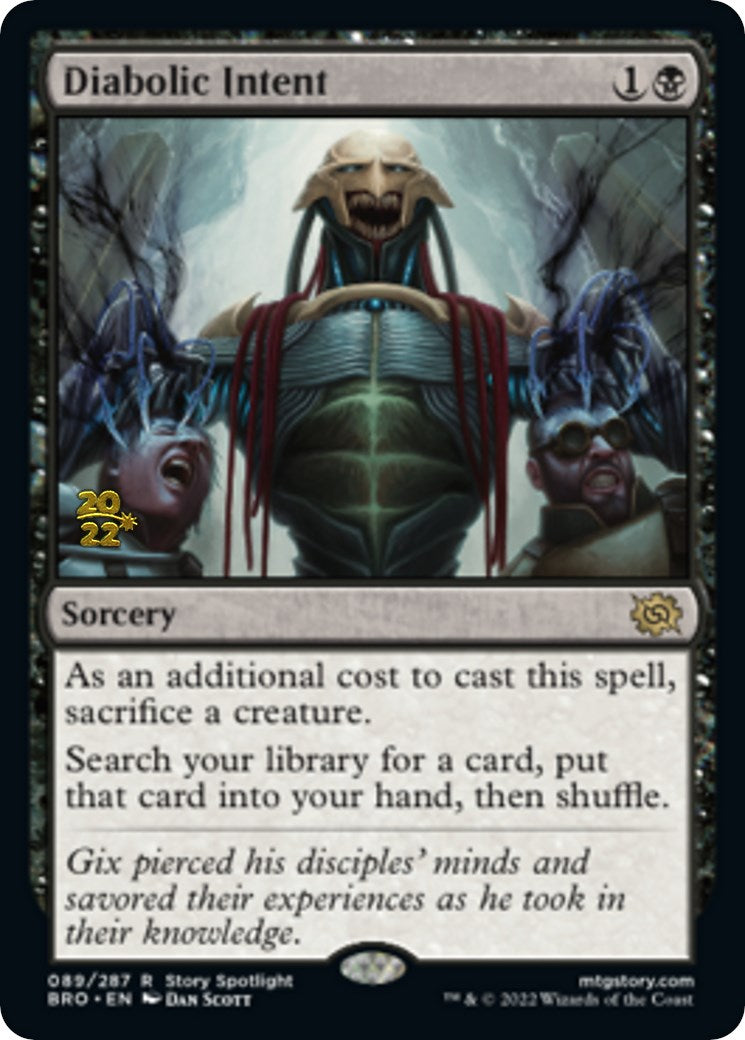 Diabolic Intent [The Brothers' War: Prerelease Promos] | Good Games Adelaide SA