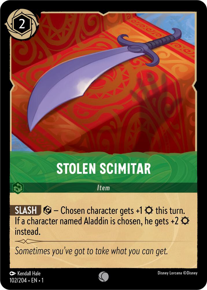 Stolen Scimitar 102/204 (The First Chapter)  - Cold Foil | Good Games Adelaide SA