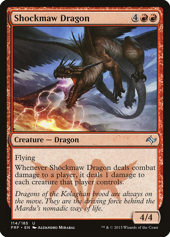 Shockmaw Dragon 114 (Fate Reforged)  - Foil | Good Games Adelaide SA