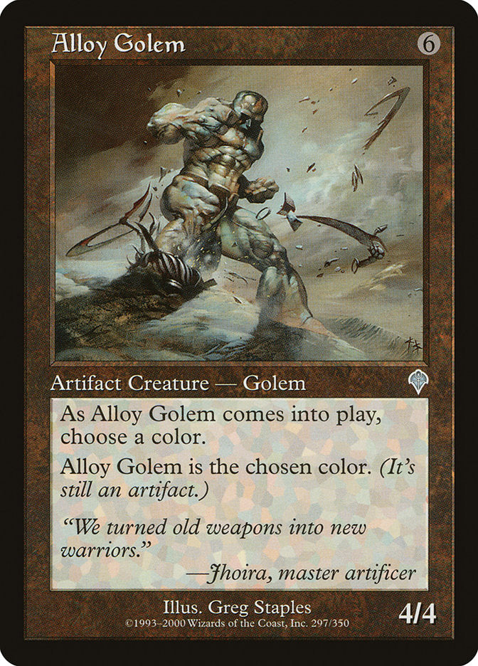 Alloy Golem 297 (Invasion)  - Foil | Good Games Adelaide SA