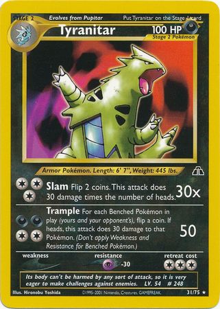 Tyranitar (31/75) [Neo Discovery Unlimited] | Good Games Adelaide SA