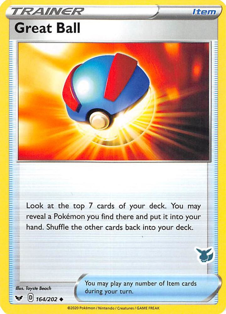 Great Ball 164 202 Eevee Stamped 164/202 (Battle Academy 2022)  | Good Games Adelaide SA