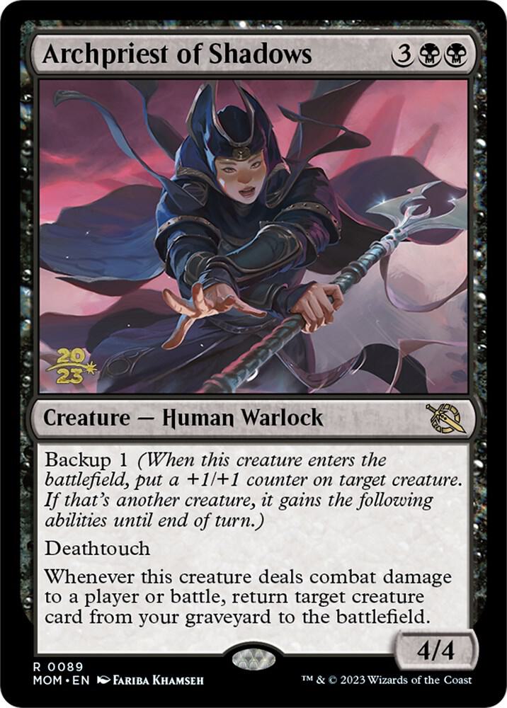 Archpriest of Shadows 89 (Prerelease Cards)  - PreRelease Foil | Good Games Adelaide SA