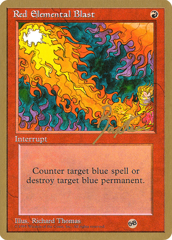 Red Elemental Blast (George Baxter) (SB) [Pro Tour Collector Set] | Good Games Adelaide SA