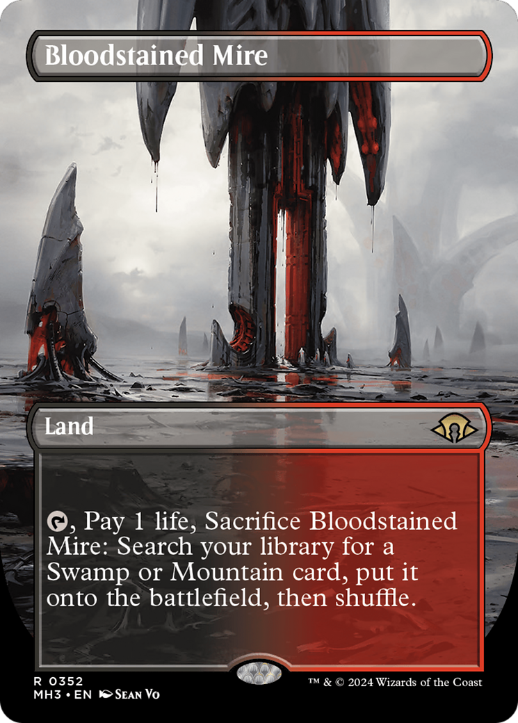 Bloodstained Mire (Borderless) [Modern Horizons 3] | Good Games Adelaide SA