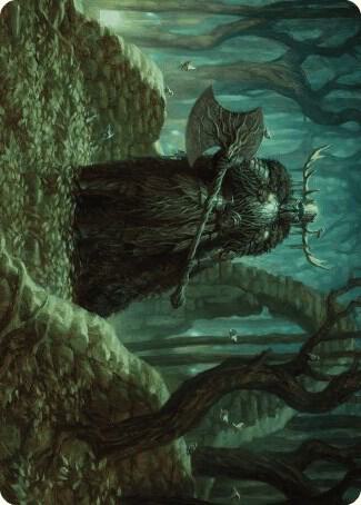 Mosswood Dreadknight Art Card 40 (Art Series: Wilds of Eldraine)  | Good Games Adelaide SA