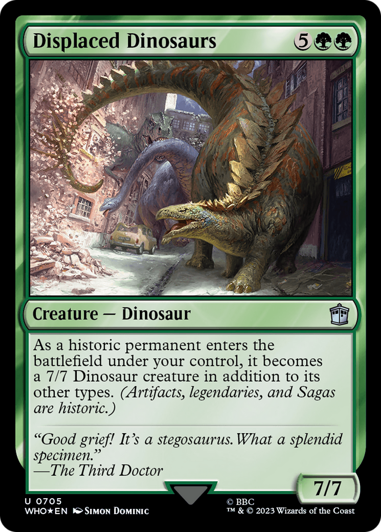 Displaced Dinosaurs (Surge Foil) [Doctor Who] | Good Games Adelaide SA