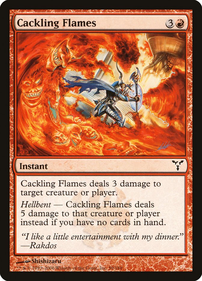 Cackling Flames 59 (Dissension)  - Foil | Good Games Adelaide SA